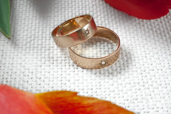 Anéis de casamento — Fotografia de Stock
