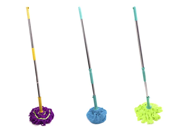 Three different mops — Stock Photo, Image