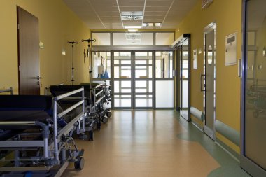 Hospital corridor clipart