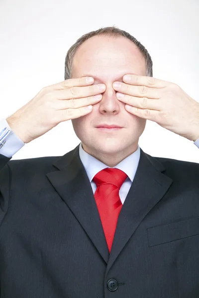 I can't see anything — Stock Photo, Image