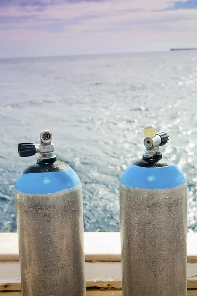 Цистерни підводного плавання — стокове фото