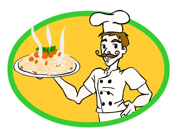 Italský šéfkuchař — Stock fotografie
