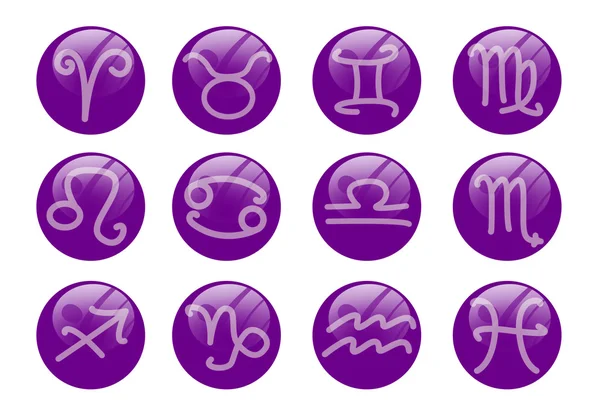 Zodiac buttons — Stock Photo, Image