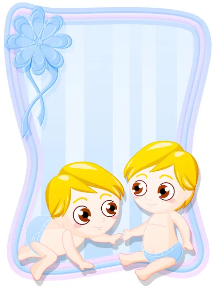 新生儿双胞胎 — 图库照片