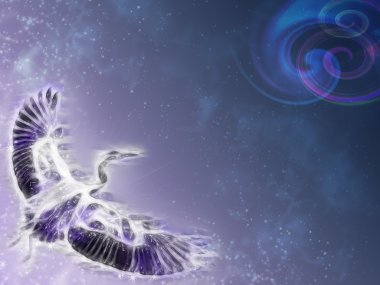 Cosmic bird clipart