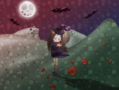 Little witch clipart