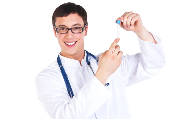 Doctor with test tube — Stock Photo, Image