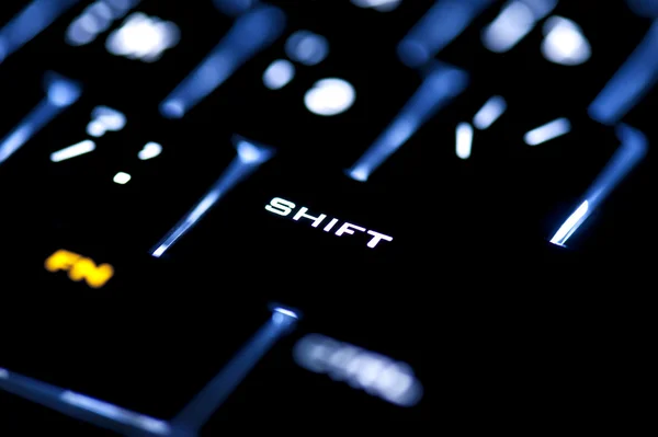Glowing shift button — Stock Photo, Image