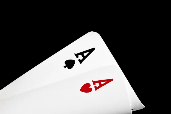A pair of winning aces — Stock Photo, Image