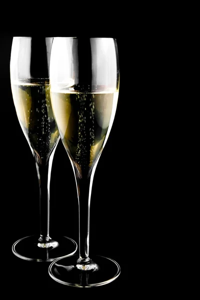 Two glass with champagne — Stock Photo, Image