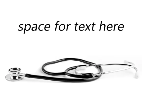 Stethoscoop met ruimte voor tekst — Stockfoto