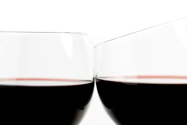Dwie szklaneczki wina zrobić Pozdrawiam — Zdjęcie stockowe
