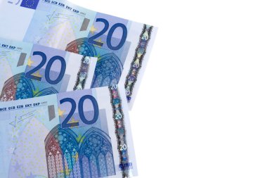 20 euro banknotes clipart