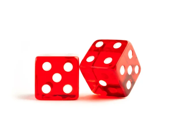 Two red dices — Stock Photo, Image