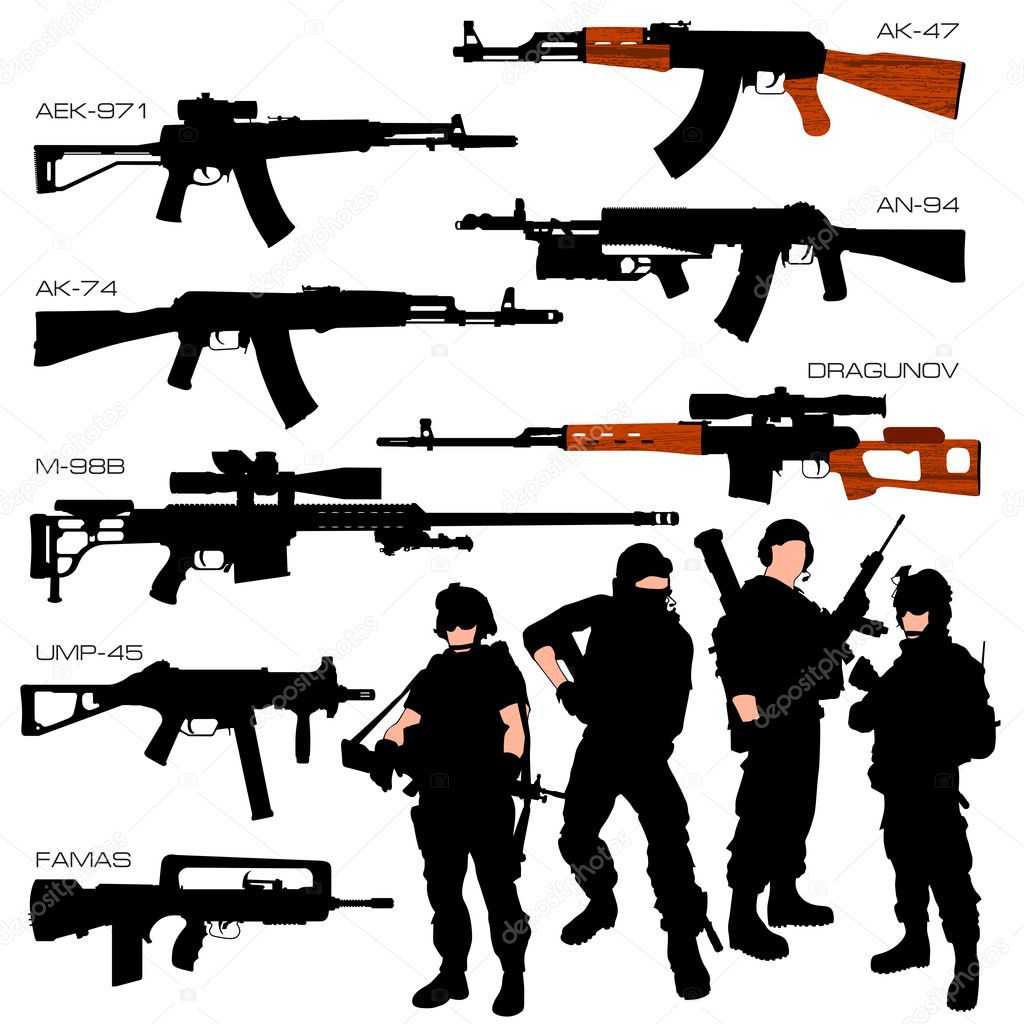 Automatic Weapons Set