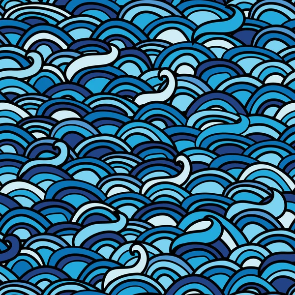 Naadloze zee patroon — Stockvector
