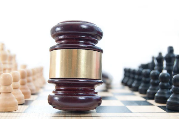 Hukuk satranç kavramı — Stok fotoğraf