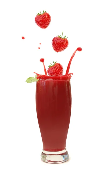 Berry smoothie splash — Stock Photo, Image