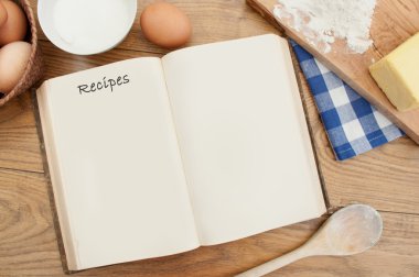 Recipe book clipart