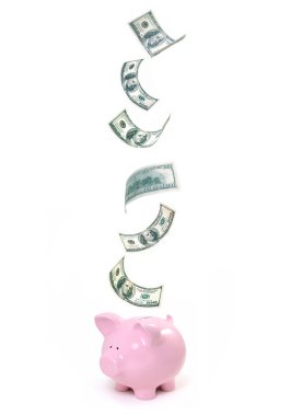 Dollar savings piggy bank clipart