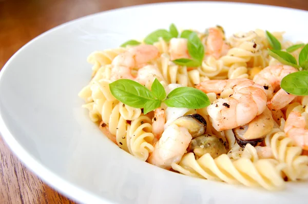 Pasta seafood — Stock Photo, Image