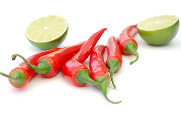 Chilli and lime — Stock Photo, Image