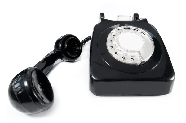 Telephone with blank label — Stock Photo, Image