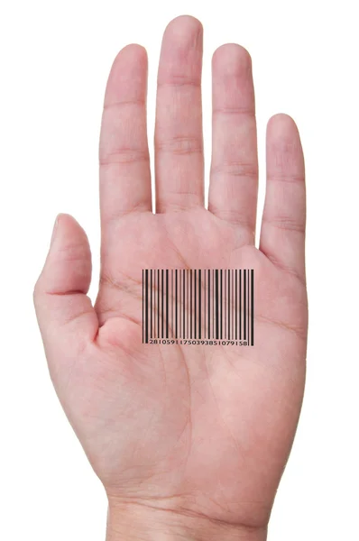 Human barcode — Stock Photo, Image