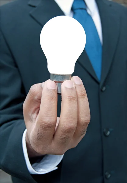 Business man with idea — Stock Photo, Image