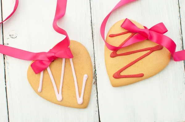 Gingerbread hearts — Stock Photo, Image
