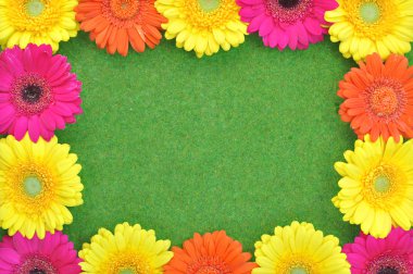 Spring flower frame clipart