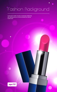 Fashion Abstract Background Lighting Splash With Cool Lipstick clipart