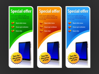 Special Offer Banner Set Vector Colored clipart