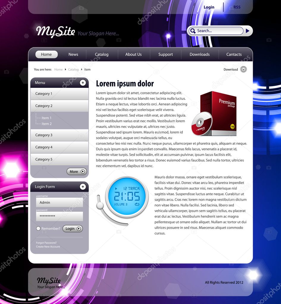 Shiny Website Template