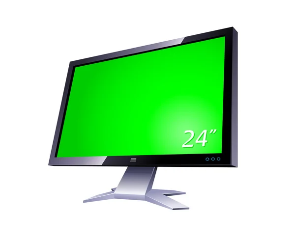 Profesjonalny komputer monitor tft — Wektor stockowy