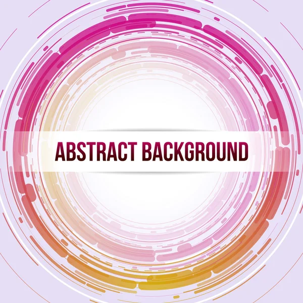 Round Abstract Background Pink Orange — Stock Vector