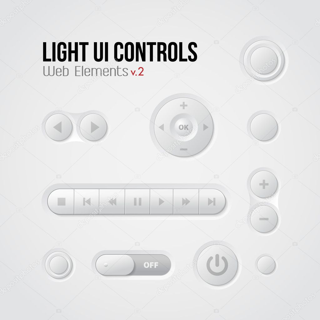 Light UI Controls Web Elements
