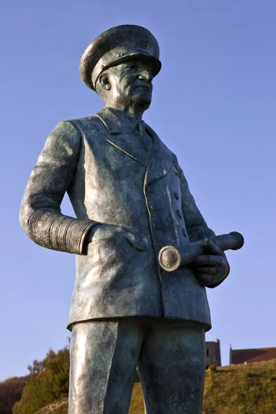 stock image Sir Bertram Ramsay Statue at Dover Castle