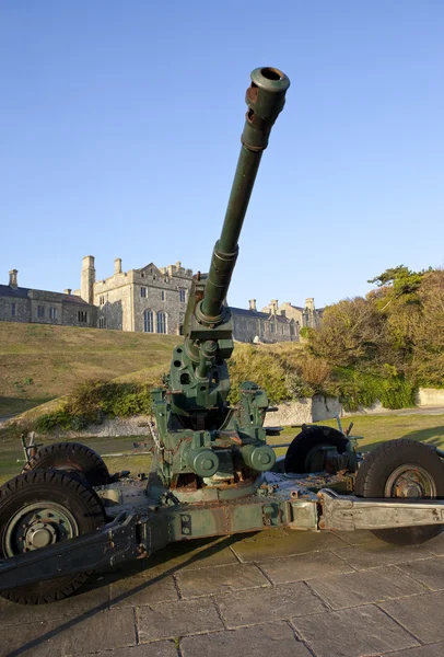 Artiglieria WW2 e Mess Ufficiale al Castello di Dover — Foto Stock