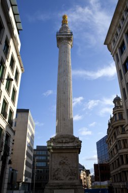 Monument to the Great Fire of London clipart