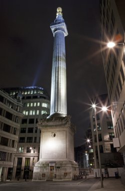 Monument in London. clipart