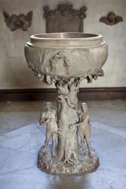 The Font in the Church of St. James's Piccadilly clipart