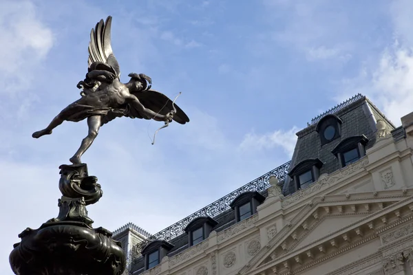 Statua Eros a Piccadilly Circus — Foto Stock