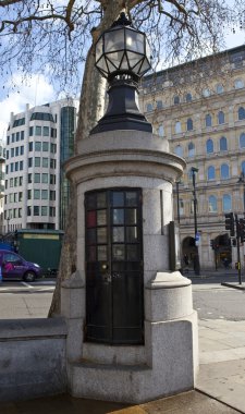 The Police Post in Trafalgar Square clipart