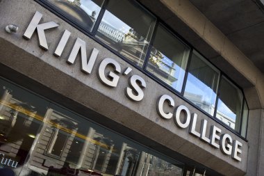 King's College on the Strand in London clipart