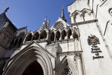 The Royal Courts of Justice in London clipart