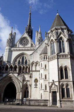 The Royal Courts of Justice in London clipart