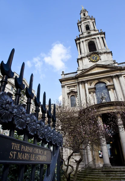 St mary le strand in Londen — Stockfoto