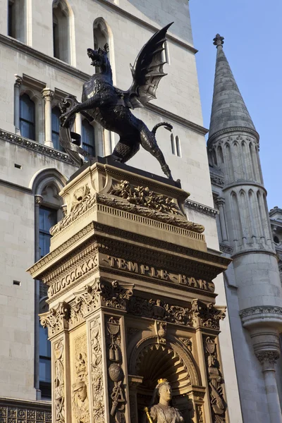 Dragon Statue Marking the Former Site of Temple Bar — Stock Photo, Image