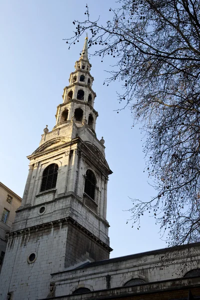 Igreja de St. Bride em Fleet Street, Londres — Fotografia de Stock